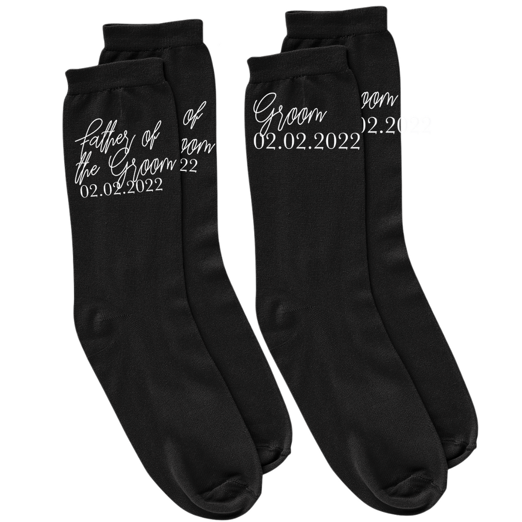 Men's Personalized Wedding Socks - NKIN