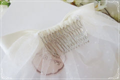 Mini Polka Dot Off White Veil - NKIN