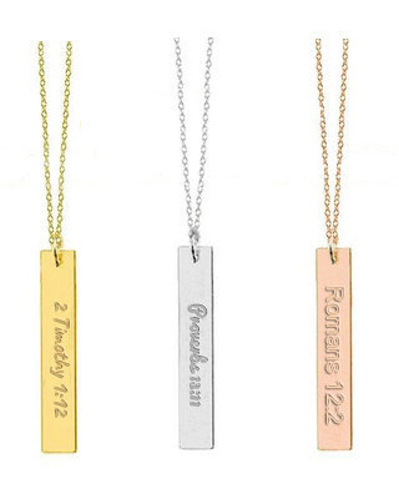 Personalized Bar Necklace - NKIN