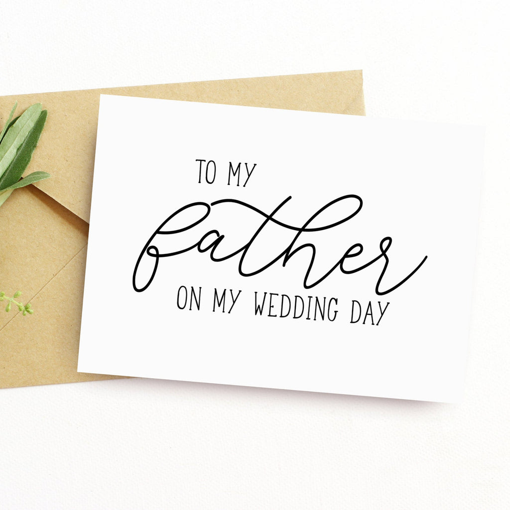 To My Father On My Wedding Day Card - NKIN