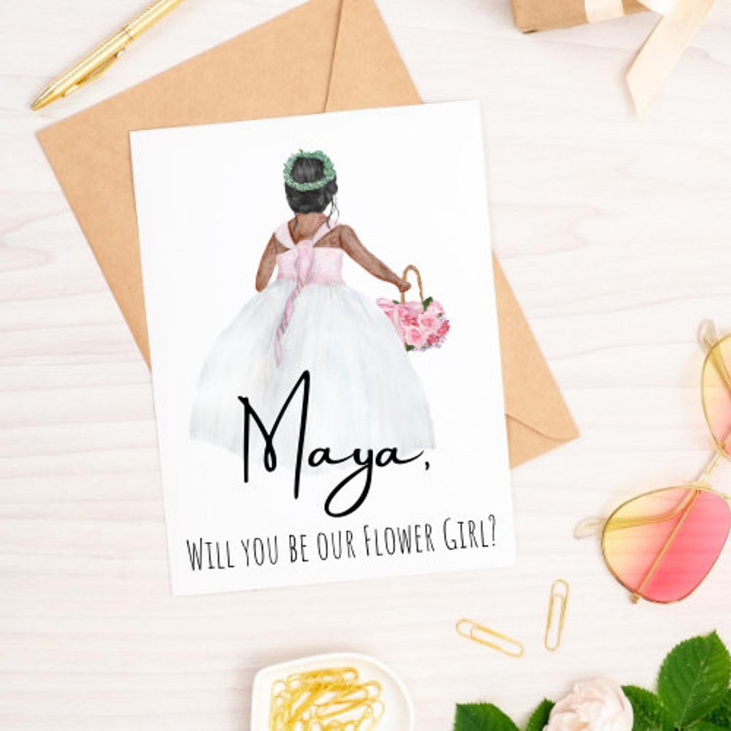 Flower Girl Junior Proposal Card - NKIN