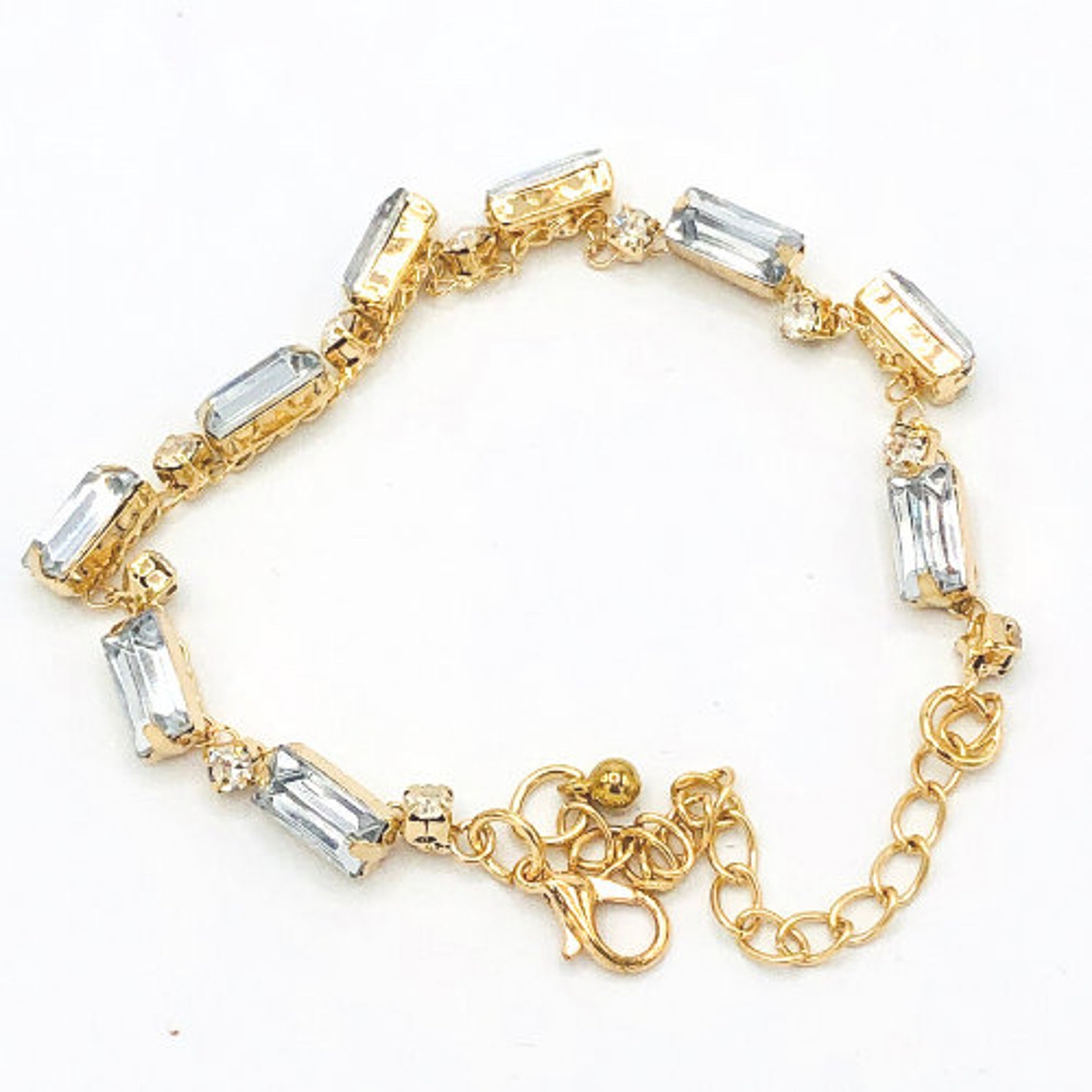 Gold and Crystal Bracelet - NKIN