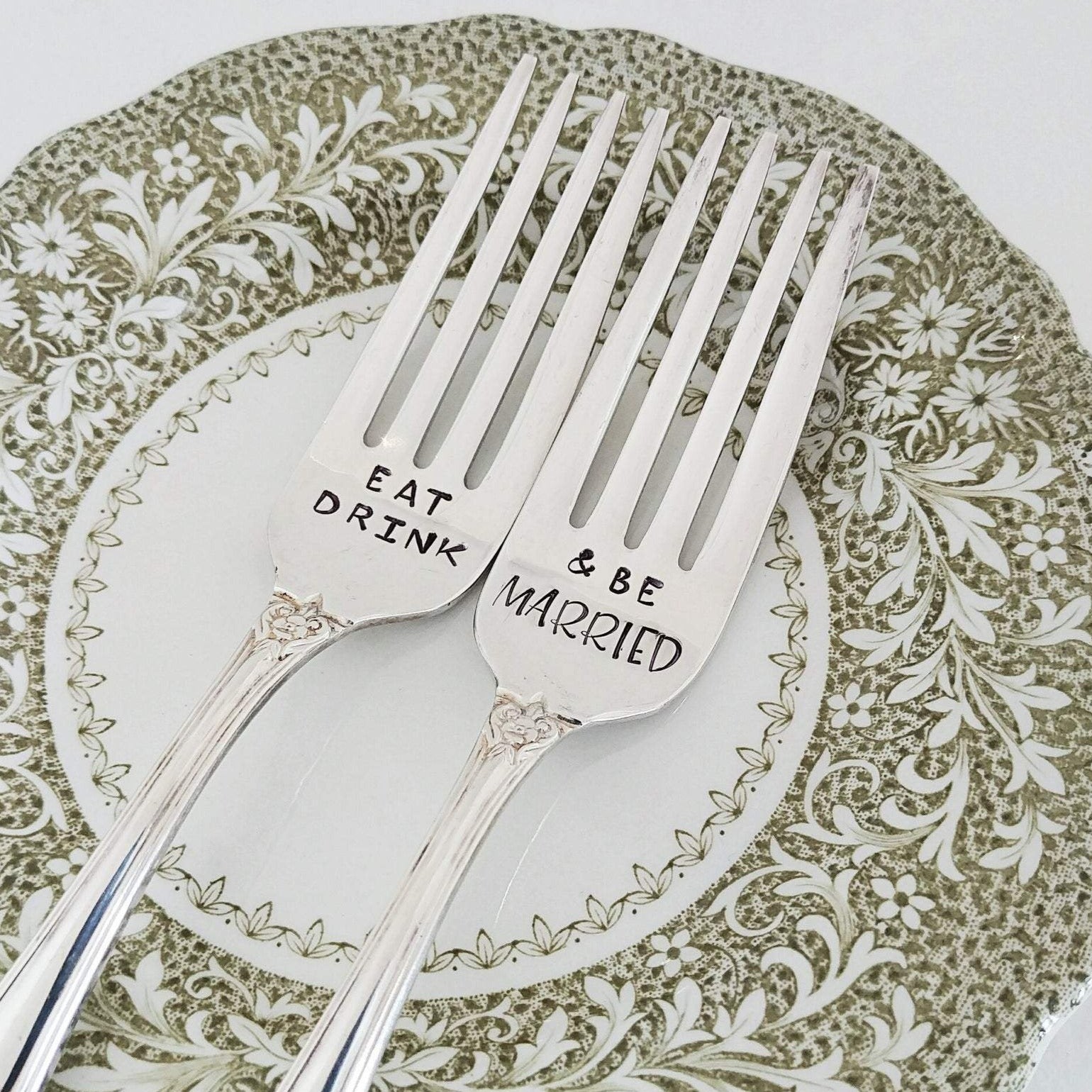 Eat Drink & Be Married Fork Set - NKIN