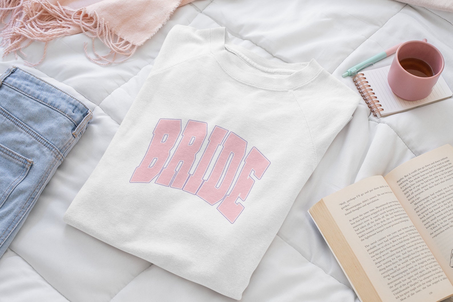Varsity Bride Pink Crewneck - NKIN