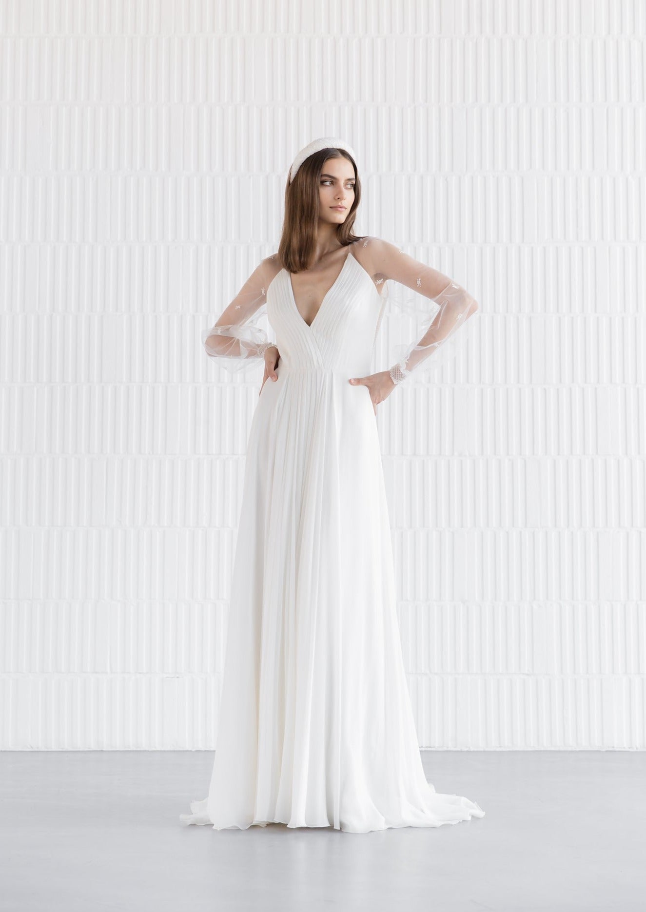 Juliette by Divine Atelier size 12 - full body front view.