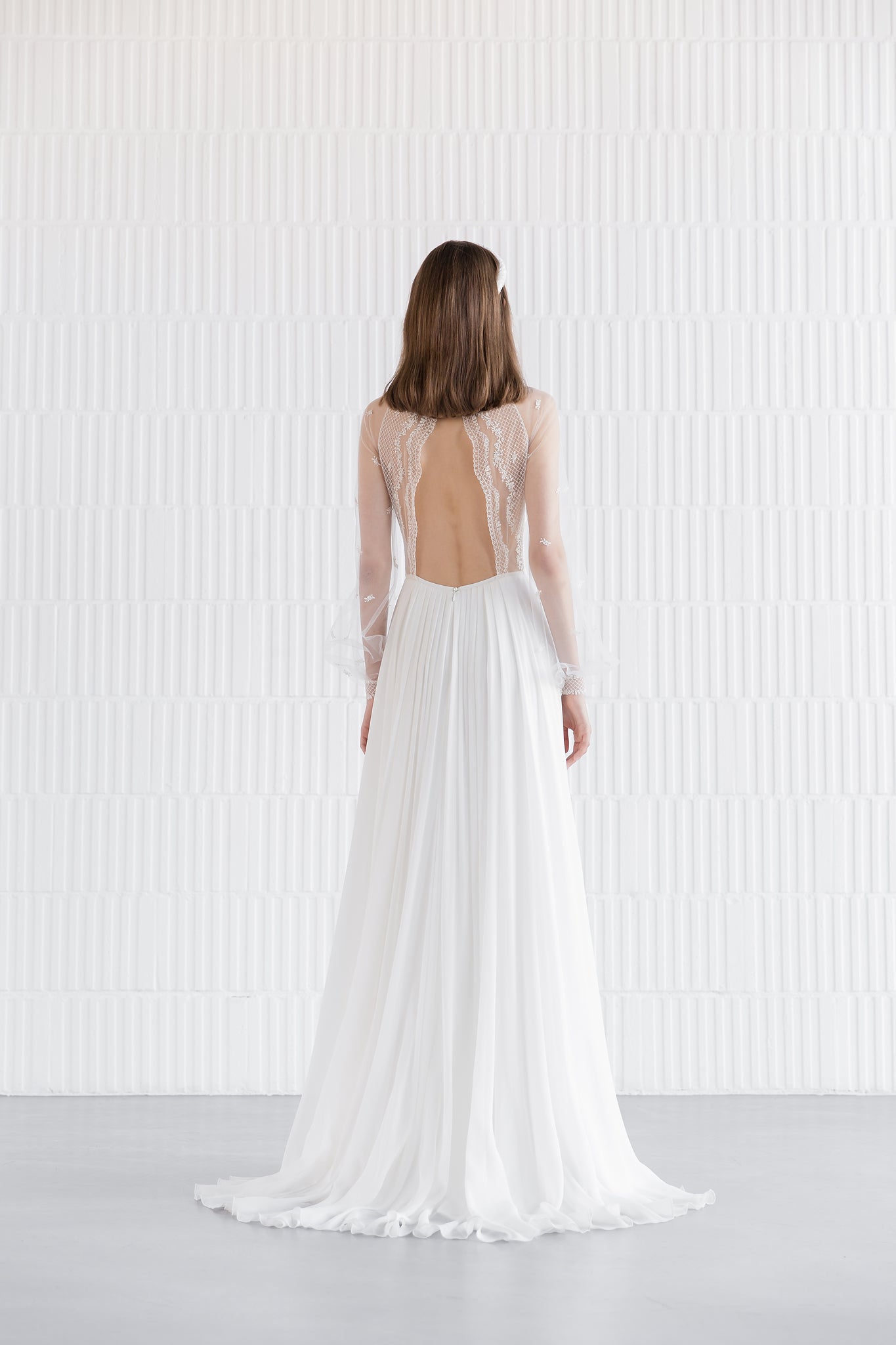 Juliette by Divine Atelier size 12 - full body back view.