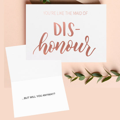 You're Like the Maid of Dishonour | Maid of Honour Proposal Card