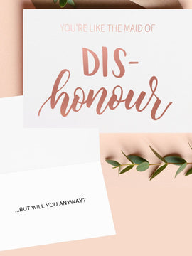 You're Like the Maid of Dishonour | Maid of Honour Proposal Card