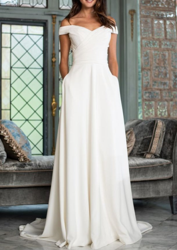 Marisol by Theia size 12 - full body front view.
