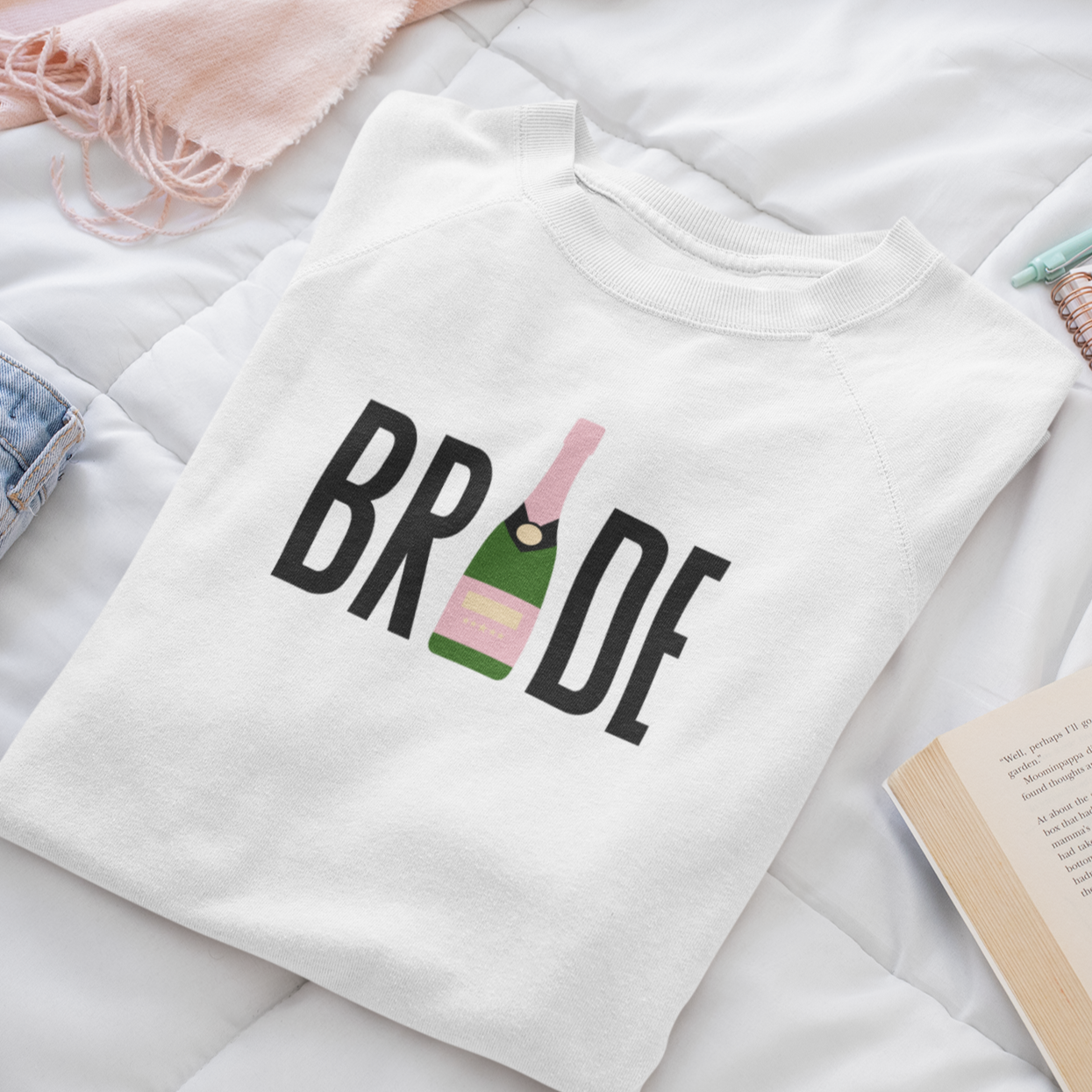 Champagne Bride Crewneck Sweater - NKIN