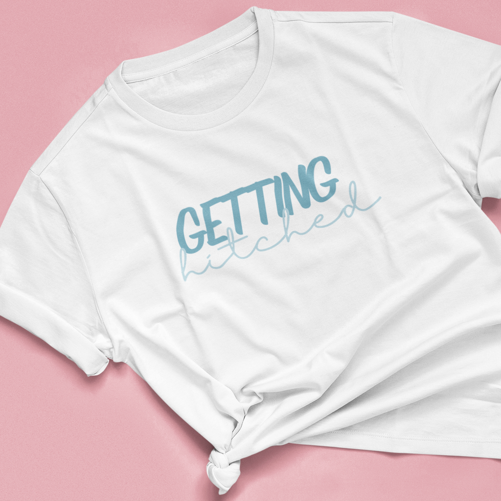 Getting Hitched Dusky Blue Tee - NKIN