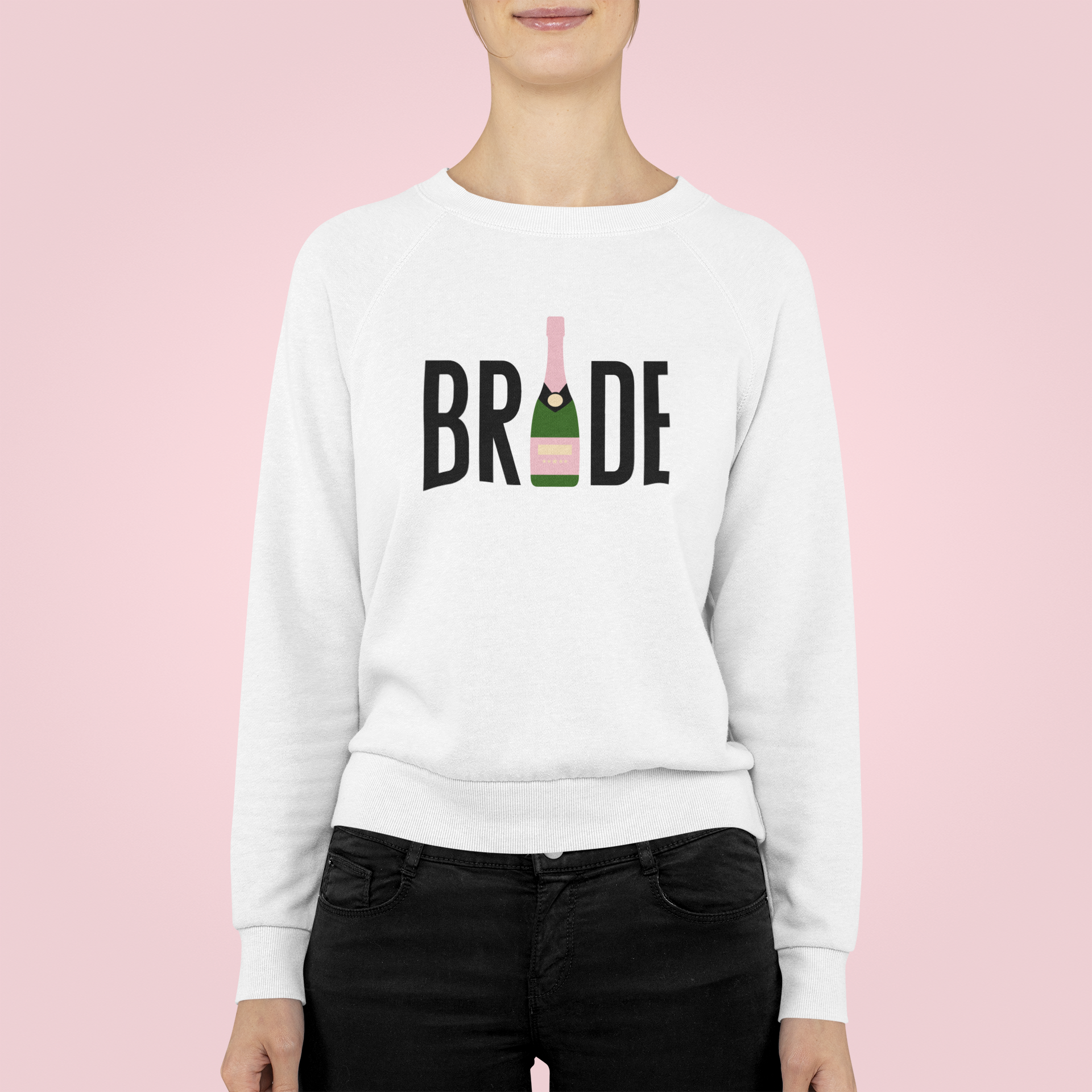 Champagne Bride Crewneck Sweater - NKIN