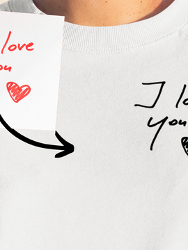 Personalized Love Note Script Crewneck