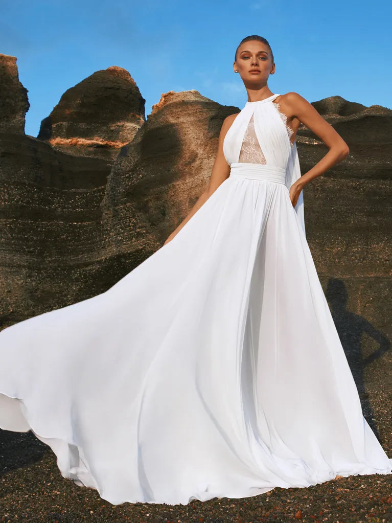 Full body front view of noronha by pronovias