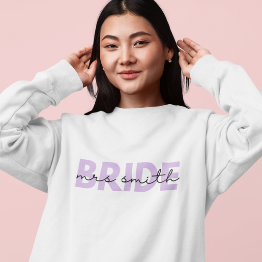 Pastel Personalized Bride Crewneck - NKIN