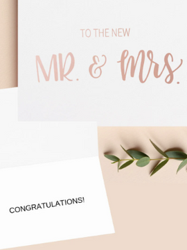 To the New Mr & Mrs | Congratulations Card