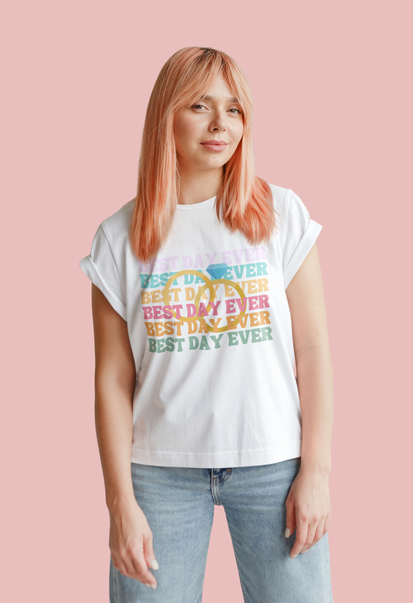 Best Day Ever Just Engaged Bride T Shirt - NKIN